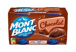 Mini crèmes dessert chocolat Mont Blanc
