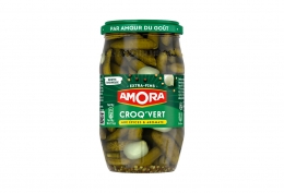 Cornichons extra-fins Croq'Vert 210g aux 6 épices & aromates