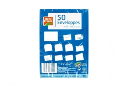 50 enveloppes blanches