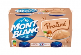 Mini crèmes dessert praliné Mont Blanc