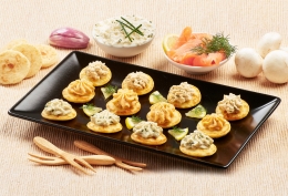 12 Mini-blinis apéritifs