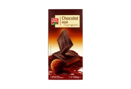 Lot de 2 tablettes de chocolat noir fourrage truffe fantaisie