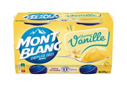 Mini crèmes dessert vanille Mont Blanc