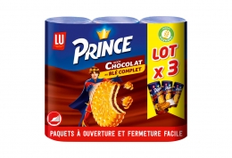 Lot de 3 x 15 fourrés chocolat Prince