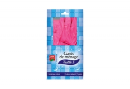 1 paire de gants de ménage rose