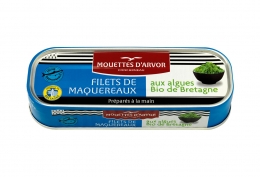 Filets de maquereaux aux algues Bio de Bretagne