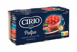 Pulpe de tomates en dés tomates 100% italiennes