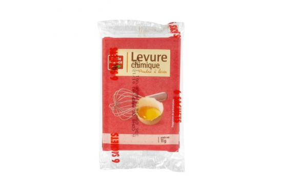 Lot de 2 paquets de 6 sachets de levure chimique