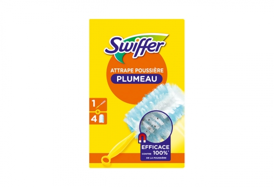 Plumeau attrape-poussière + 4 recharges
