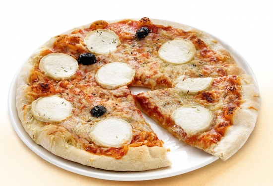 Pizza bûche de chèvre
