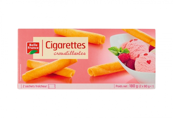 Lot de 2 paquets de cigarettes croustillantes