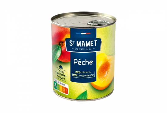 4/4 Pêches Pavies au sirop