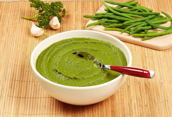 Purée de haricots verts