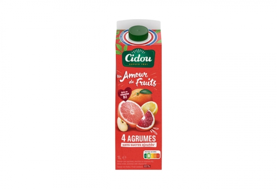 4 Agrumes sans sucres ajoutés