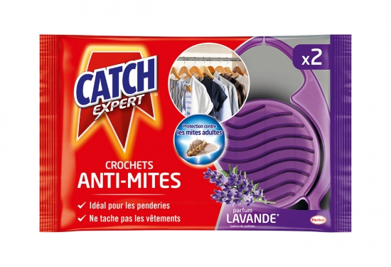 2 crochets anti-mites lavande