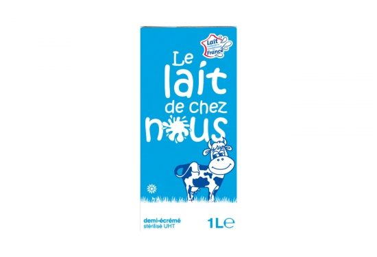 Lait UHT 1/2 écrémé