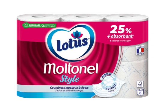 6 rouleaux de papier toilette décoré Style