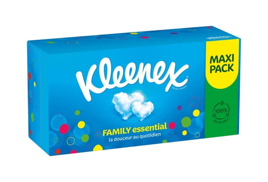 Boîte de 128 mouchoirs Family