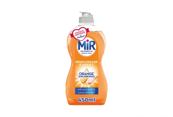 Mir vaisselle concentré bicarbonate et orange