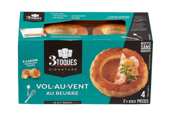 4 vol-au-vent au beurre