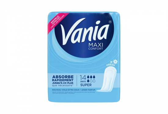 14 serviettes hygiéniques maxi confort super Fresh