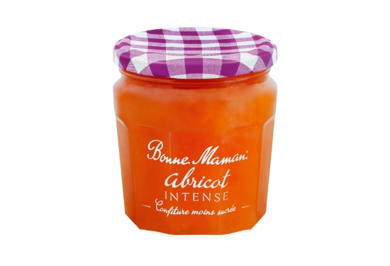 Lot de 2 pots de confiture abricot intense