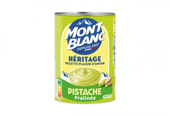 Crème dessert héritage pistache pralinée