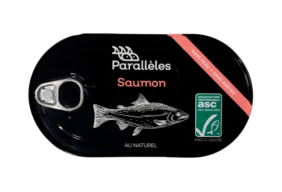 Saumon au naturel sans peau, sans arêtes