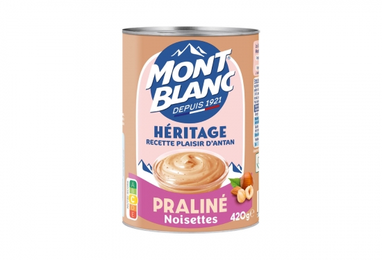 Crème dessert héritage praliné noisettes