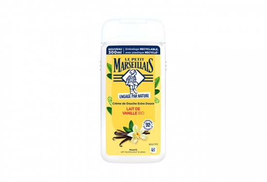 Crème de douche extra douce lait de vanille bio