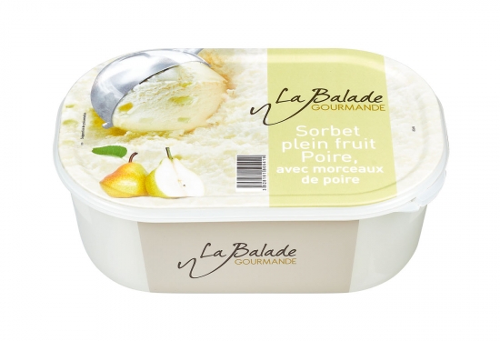 Bac de sorbet poire