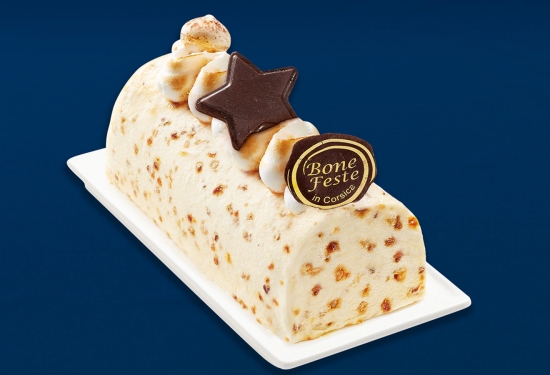 Bûche glacée façon crème brûlée