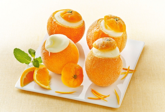 4 Oranges givrées