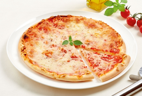 Pizza margherita sans gluten, sans lactose
