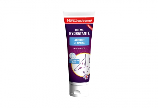 Crème hydratante pieds secs