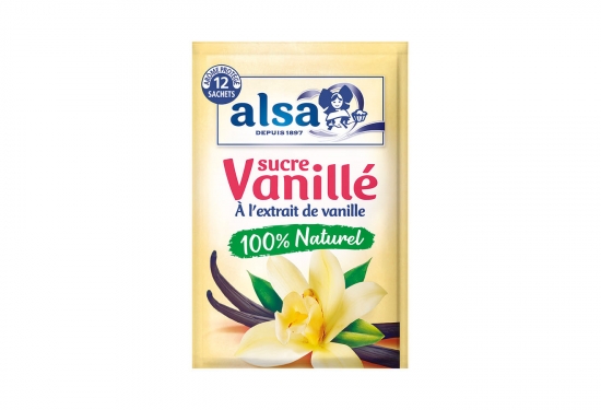 12 sachets de sucre vanillé