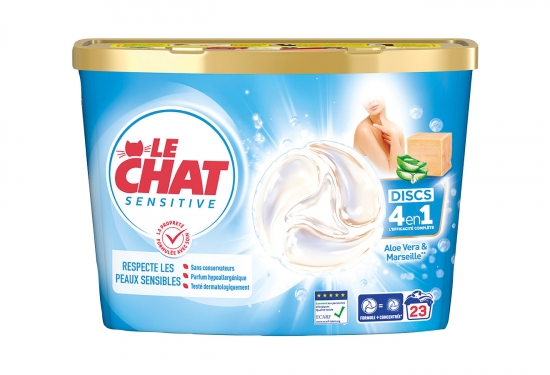 Lessive en doses Le Chat Sensitive 4 en 1