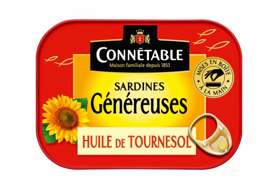Sardines Généreuses à l'huile de tournesol