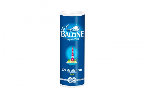 Sel fin de mer La Baleine boite verseuse 250g