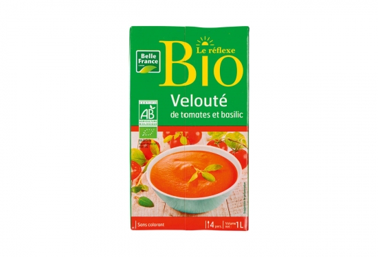 Velouté de tomates et basilic
