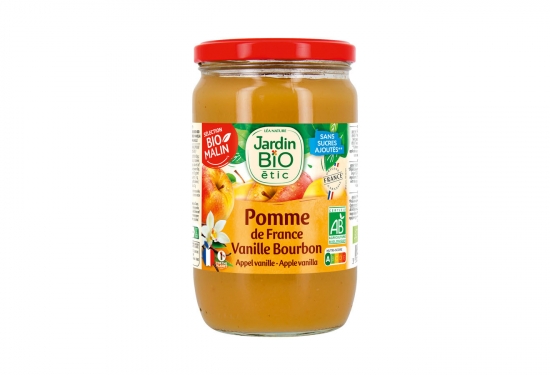 Compote pomme/vanille Bourbon 100% fruits
