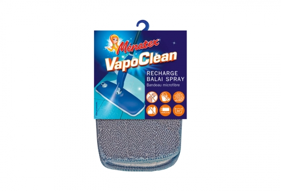 Serpillière à scratch pour balai spray Vapo Clean