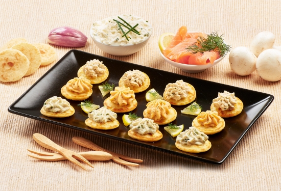 12 Mini-blinis apéritifs