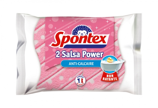 2 éponges salle de bain Salsa power