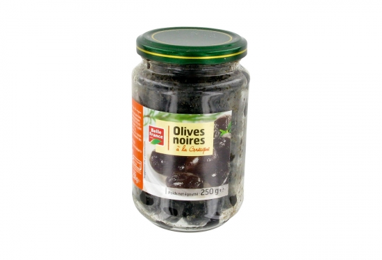 Olives noires entières à la Grecque