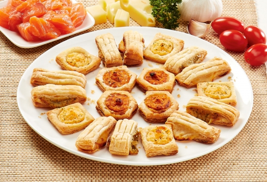 Mini-feuilletés "4 saisons"