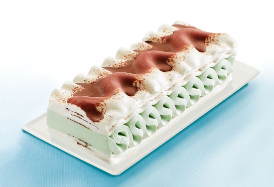 Feuilleté glacé menthe