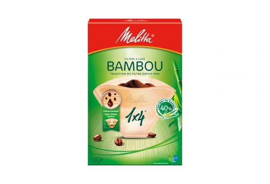 80 filtres à café 1 x 4 «Bambou»