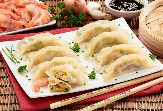 Gyozas aux crevettes