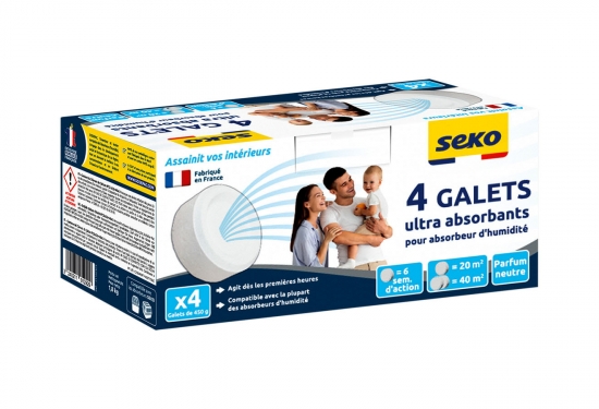 4 galets pour absorbeur d'humidité